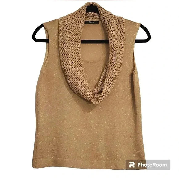 M-A-G Women's Silk Blend sparkly tank size M - Picture 1 of 8